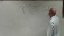 Find the value of x given a tangent line to a circle Instructional Video