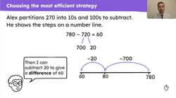 Choose the most efficient strategy to subtract from a 3-digit number Instructional Video