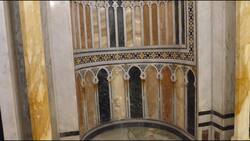 Egypt, Cairo - Al-Rifai Mosque - Tomb of Muhammad Reza Pahlavi - Shah of Iran Stock Footage