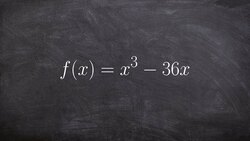 Determine the Zeros for a Polynomial by Factoring Instructional Video
