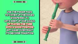 Recorder Song for Kids: Merrily We Roll [Notes G, A & B] Instructional Video