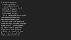 Drugs and Poetry: Kubla Khan Instructional Video