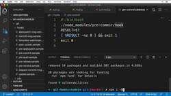 Complete Git Guide: Understand and Master Git and GitHub - Replacing a Pre-Commit NPM Package with Husky Instructional Video