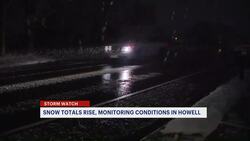 Thunderbolt 12: Monitoring road conditions in Howell as New Jersey snow totals rise News Clip