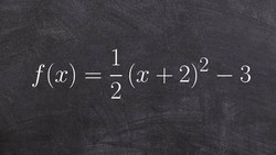 Graphing a quadratic using transformations Instructional Video