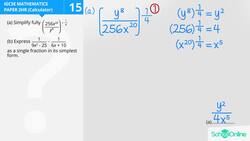Simplifying Algebraic Fractions Instructional Video