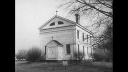 United States, 1950s: Star of David on synagogue Stock Footage