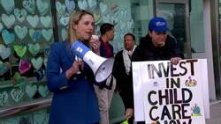 Child care workers rally across Connecticut for increased public funding News Clip