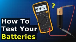 Testing Batteries With a Multimeter - AA Battery Test Instructional Video