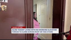 Elevator outage forces tenants to climb roof or several flights of stairs News Clip