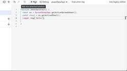 Google Apps Script - Exercise Coding Projects - How to Get Data from Your Spreadsheet and Use It Within Your Code with Script Instructional Video