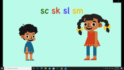 Introduction to S Blends song - sc, sk, sl, sm Instructional Video