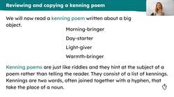 Reviewing handwriting using another poem Instructional Video