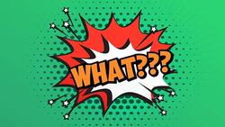 WHAT??? Word Retro Cartoon Comic Bubbles Popup Style Expressions. Stock Footage