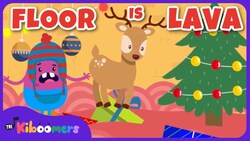 Christmas Floor Is Lava - The Kiboomers Preschool Songs - Brain Break Freeze Dance Instructional Video