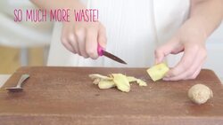 How To Peel Ginger With A Spoon I GoodToEat Instructional Video