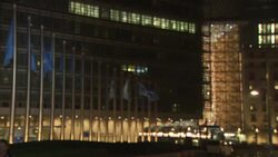 BELGIUM: Berlaymont building home of the headquarters of the European Commission and the the executive branch of the European Union. News Clip