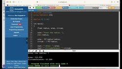C++: Compute the Area and Circumference of a Circle Instructional Video