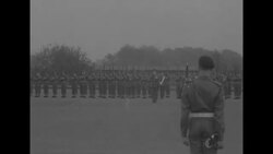 Princess Margaret presents new colors to British regiment stationed in Wuppertal, Germany News Clip