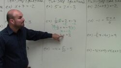 How to solve a linear equation with two steps Instructional Video