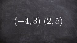 Finding the slope between two points Instructional Video