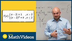 Graph piecewise functions absolute value and quadratic Instructional Video