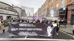 Dublin march commemorates 10th anniversary of death of woman refused an abortion News Clip