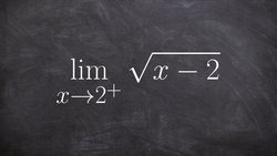 Calculating left and right hand limits of a radical function Instructional Video