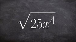 Simplifying the square root of a square number and exponent Instructional Video