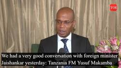 We had a very good conversation with foreign minister S Jaishankar: Tanzania FM Yusuf Makamba News Clip
