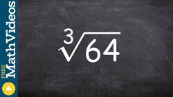 Using prime factorization to take the cube root of a number, cuberoot(64) Instructional Video