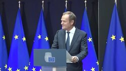 CLEAN : Transfer of power between EU's Tusk and Charles Michel in Brussels News Clip