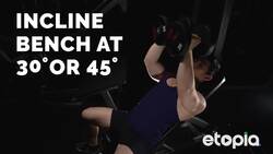 Dumbell press for toned arms. Instructional Video