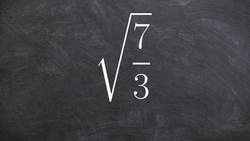 Simplify a fraction under a square root - Legal cheating for math Instructional Video