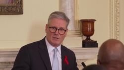 The Prime Minister speaks inside 10 Downing Street to mark World Aids Day News Clip