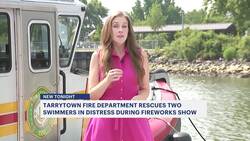 Tarrytown FD boat rescues swimmers in distress during July 4 fireworks show News Clip