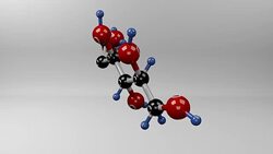 Fructose molecule. Stock Footage