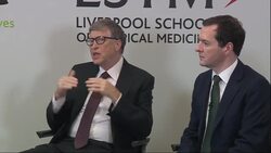 George Osborne & Bill Gates Malaria funding event News Clip
