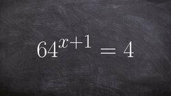 Learn how to solve an exponential equation by getting the bases same Instructional Video