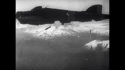 Nazi Planes Drop Bombs on Norway Stock Footage
