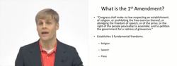 The 1st Amendment of the US Constitution - Explained Instructional Video