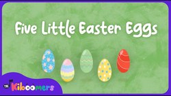 Five Little Easter Eggs | The Kiboomers | Easter Song for Kids | Preschool Songs Instructional Video