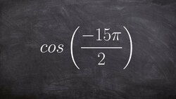 Using coterminal angles to evaluate the trigonometric function cosine Instructional Video