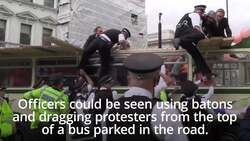 More arrests as Extinction Rebellion stage protest outside London Bridge station News Clip