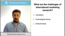 Marketing - Challenges of International Market Research Instructional Video