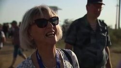 Soyuz MS13 rocket prepares for launch in Kazakhstan. News Clip