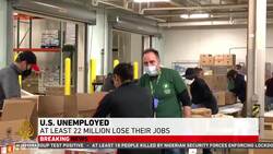 US unemployment surges by 22 million in a month News Clip