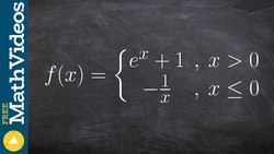 Graph Piecewise Functions With Exponential and Reciprocal Instructional Video