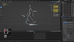 he Ultimate Guide to Blender 3D Rigging and Animation - Lesson 28 - Creating Character Walking Cycle Instructional Video