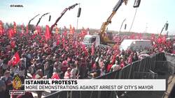 Huge Istanbul protests over Imamoglu’s arrest and imprisonment in Turkiye News Clip